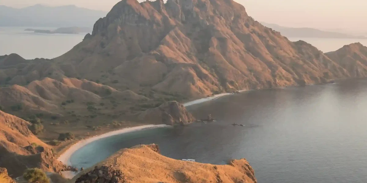 Drone View of Padar Island, Komodo National Park