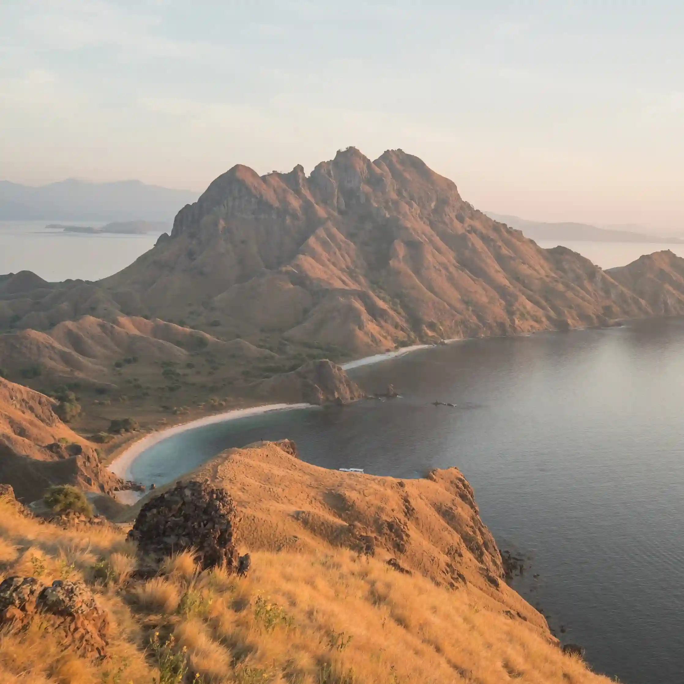 Drone View of Padar Island, Komodo National Park