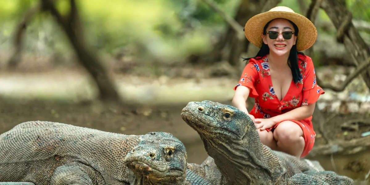 A Tourist at Komodo National Park