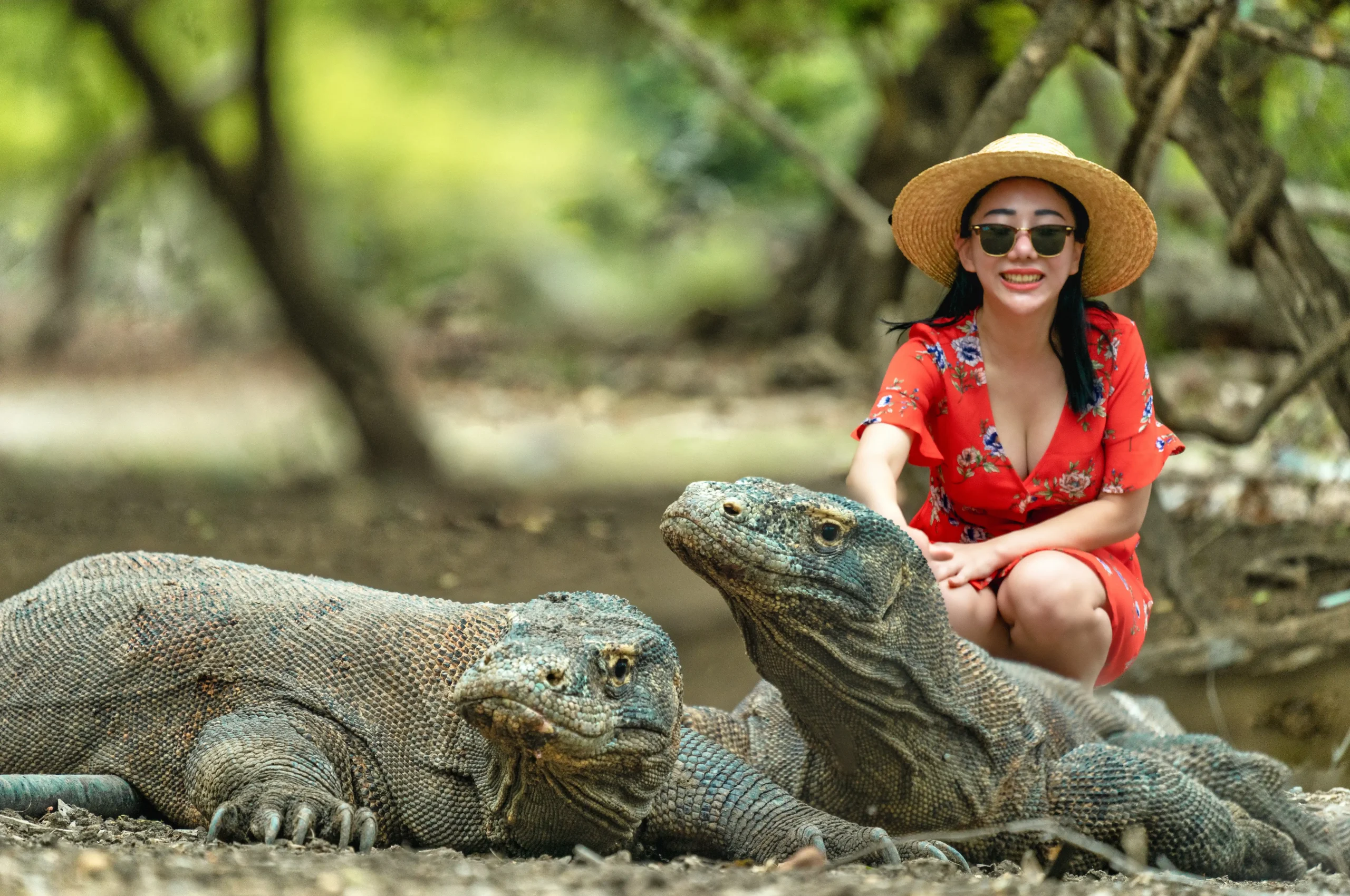 A Tourist at Komodo National Park