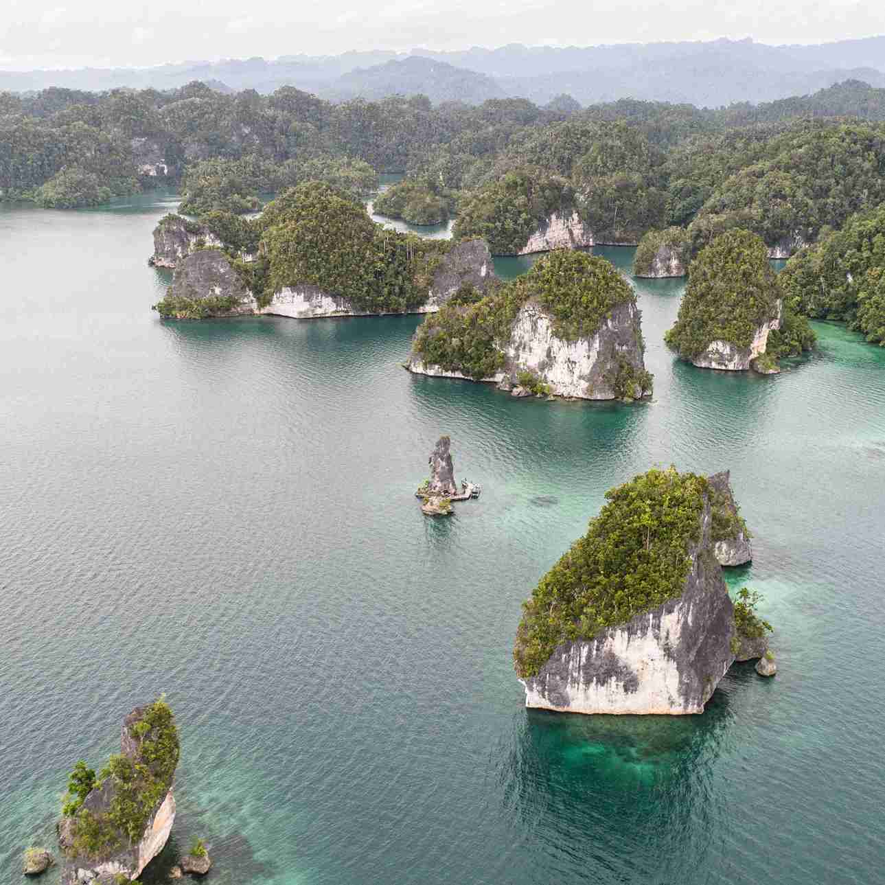 Bird's view Batu Pensil, Raja Ampat