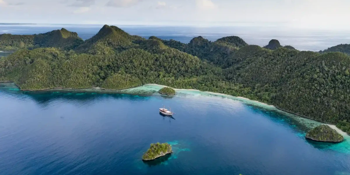 Bird's eye view of Raja Ampat