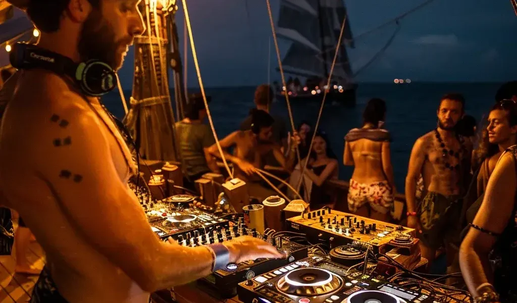 Dj Party on the phinisi - KomodoLuxury