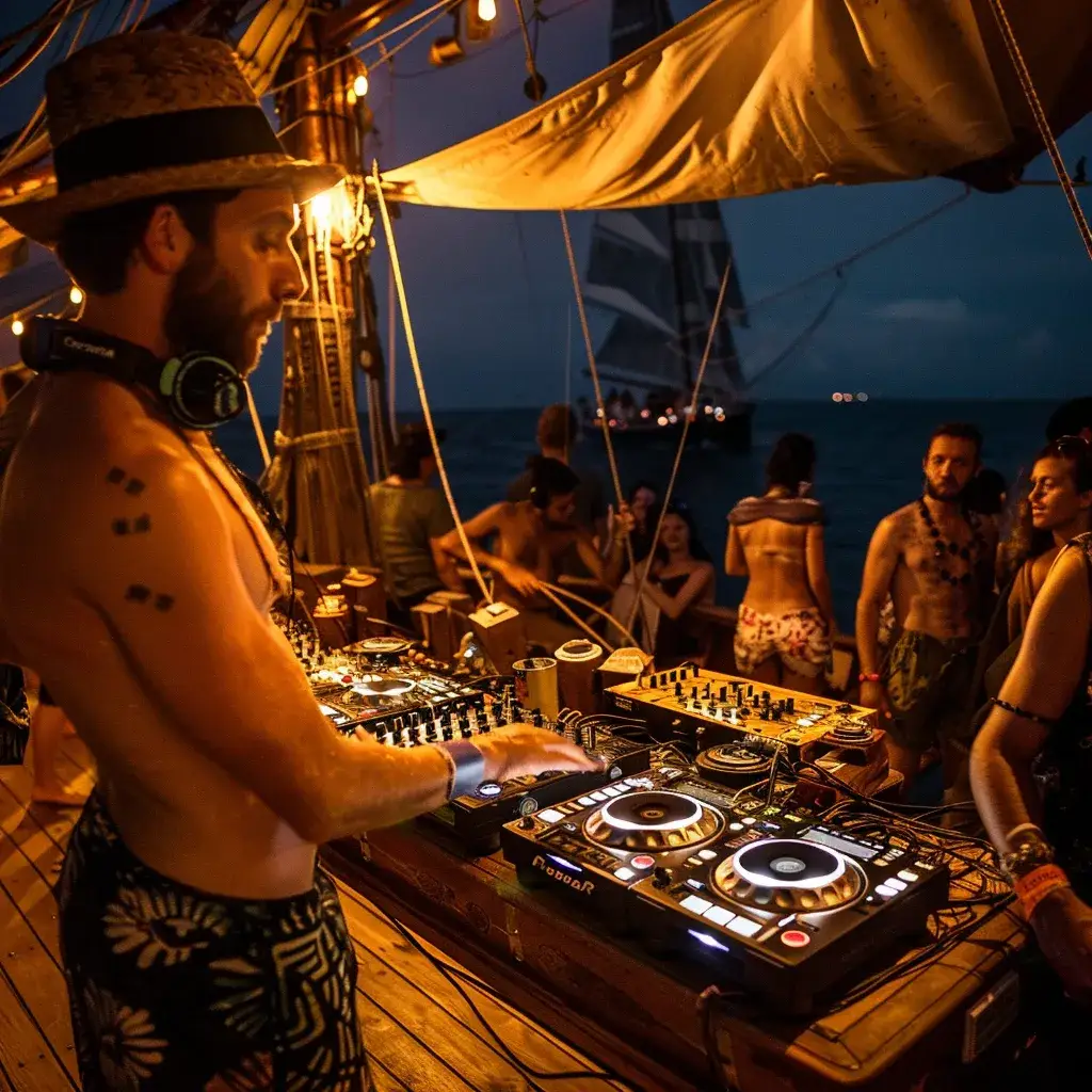 Dj Party on the phinisi - KomodoLuxury