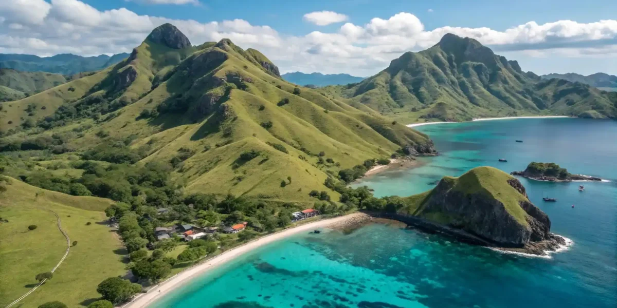 Drone View of Flores Island | Komodo Luxury