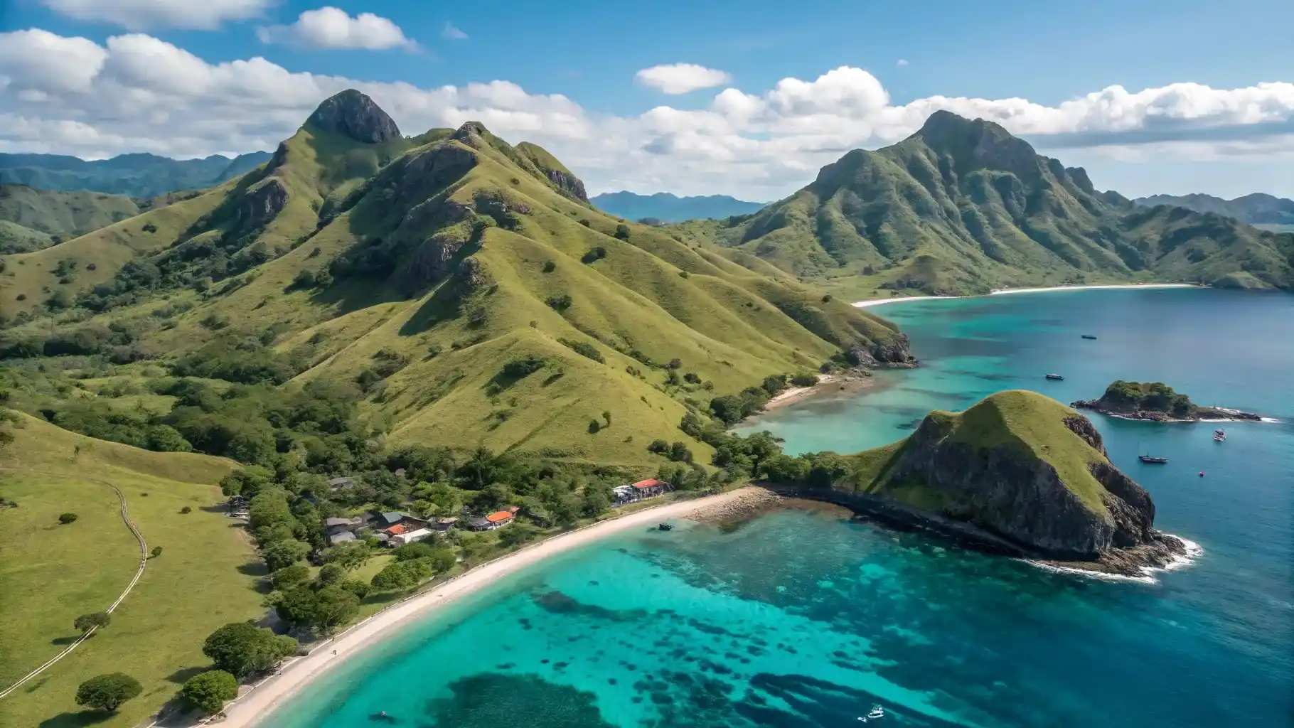 Drone View of Flores Island | Komodo Luxury