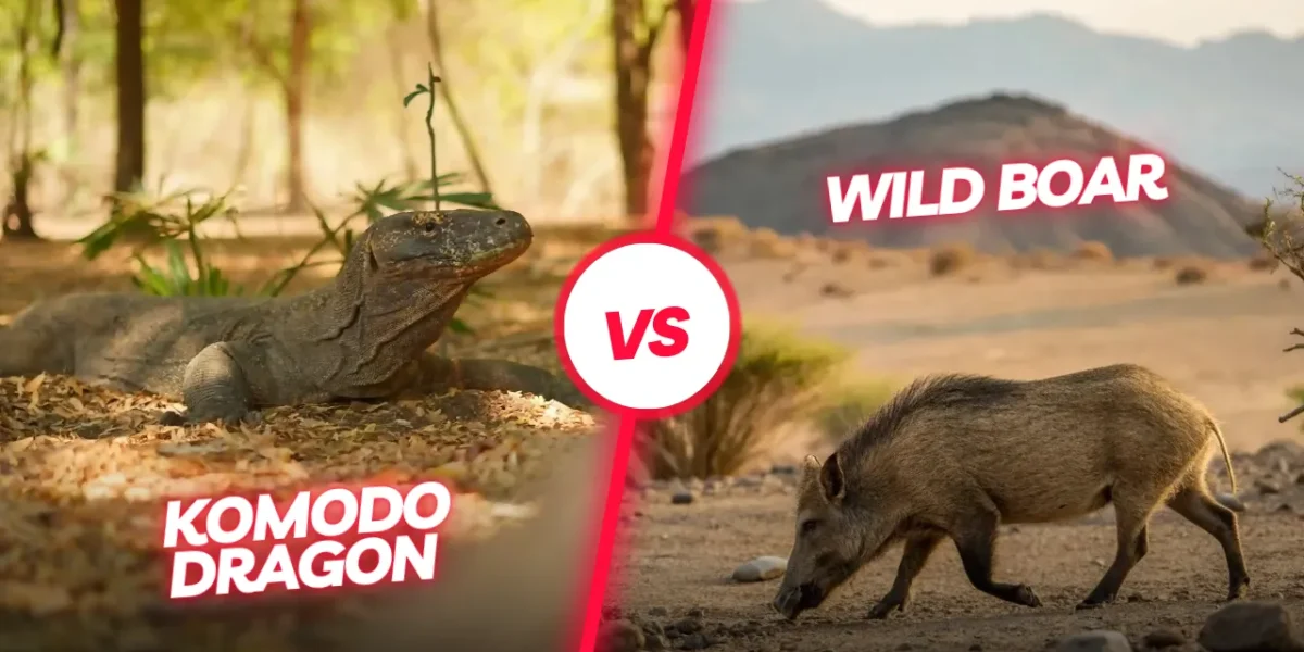 Komodo Dragon vs Wild Boar | Illustration | Komodo Luxury