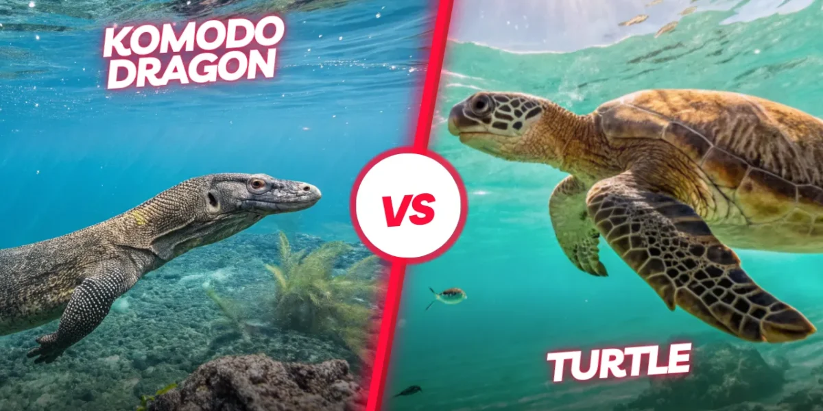Komodo dragon vs Turtle | Komodo Luxury