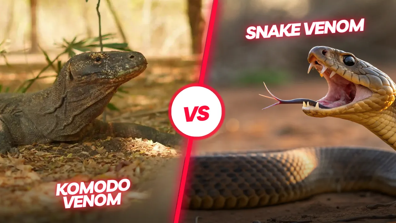 Komodo venom vs snake venom