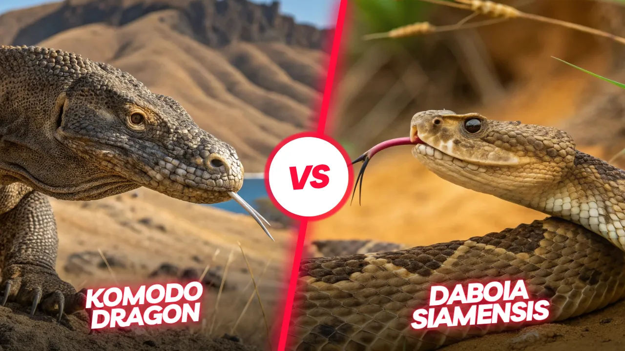 Komodo Dragon vs Daboia Siamensis | Komodo Luxury