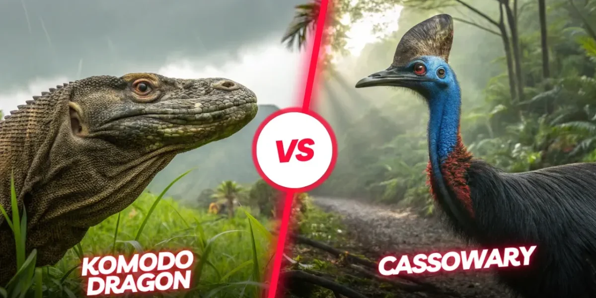 KOMODO DRAGON vs CASSOWARY | KOMODO ISLAND TOUR | KOMODO LUXURY
