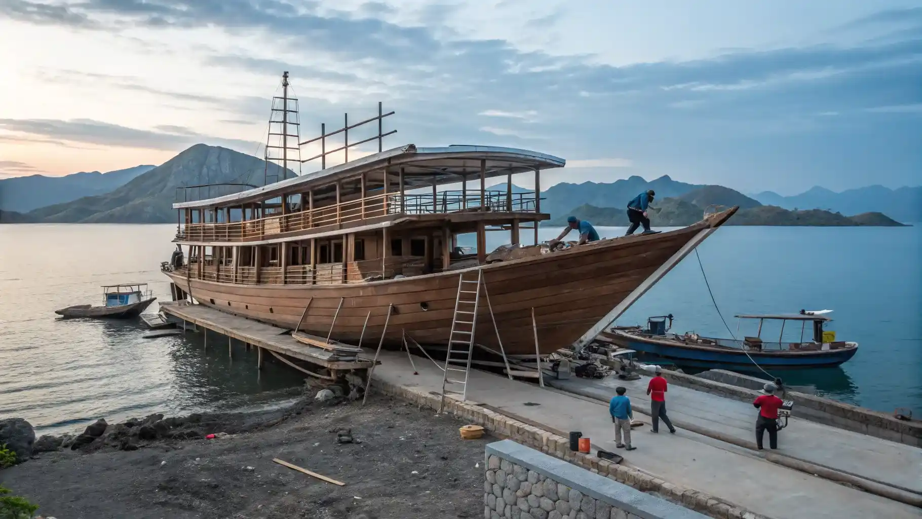 Phinisi Maintenance | Boat Repair | Komodo Luxury
