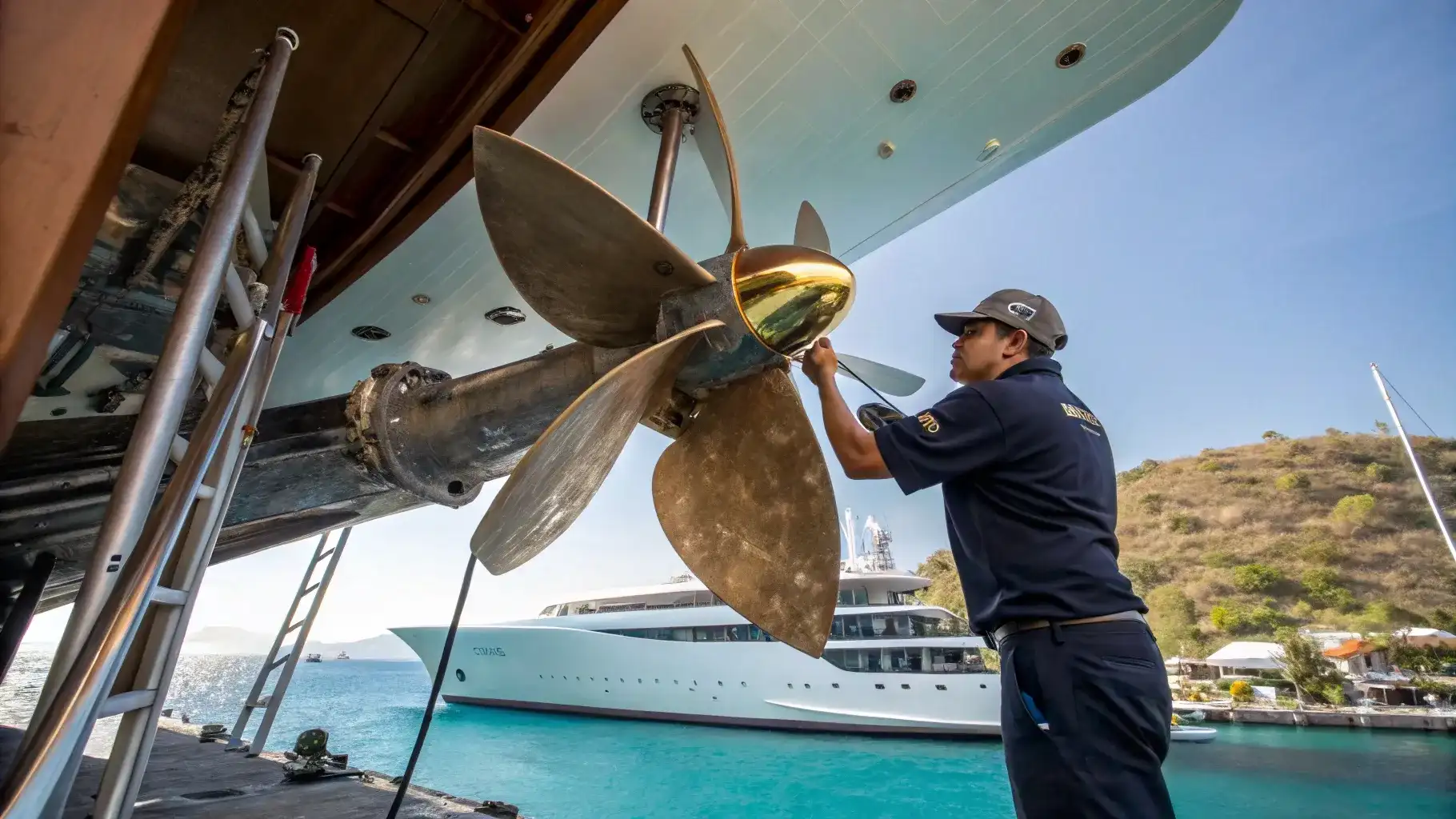 Propeller Shaft Inspections | Komodo Luxury