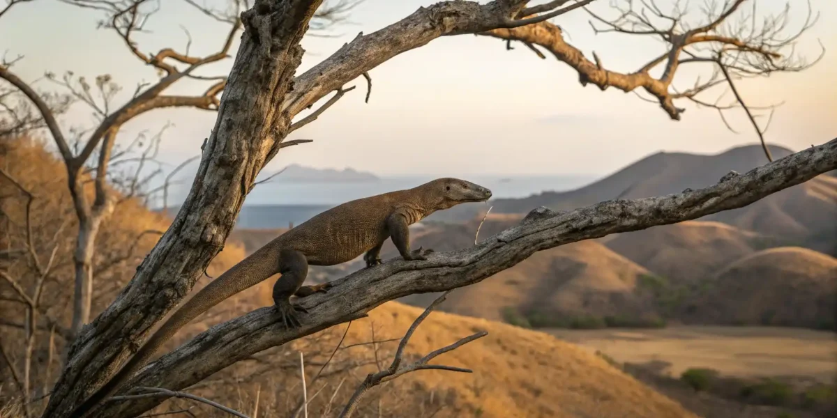 Komodo Dragon Climb a Tree | Komodo Island Tour | Komodo Luxury