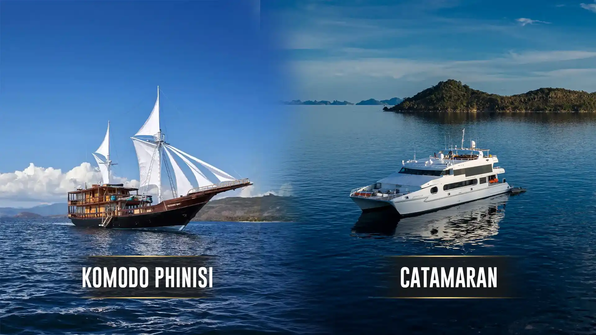 Komodo Phinisi vs Catamaran | Komodo Luxury