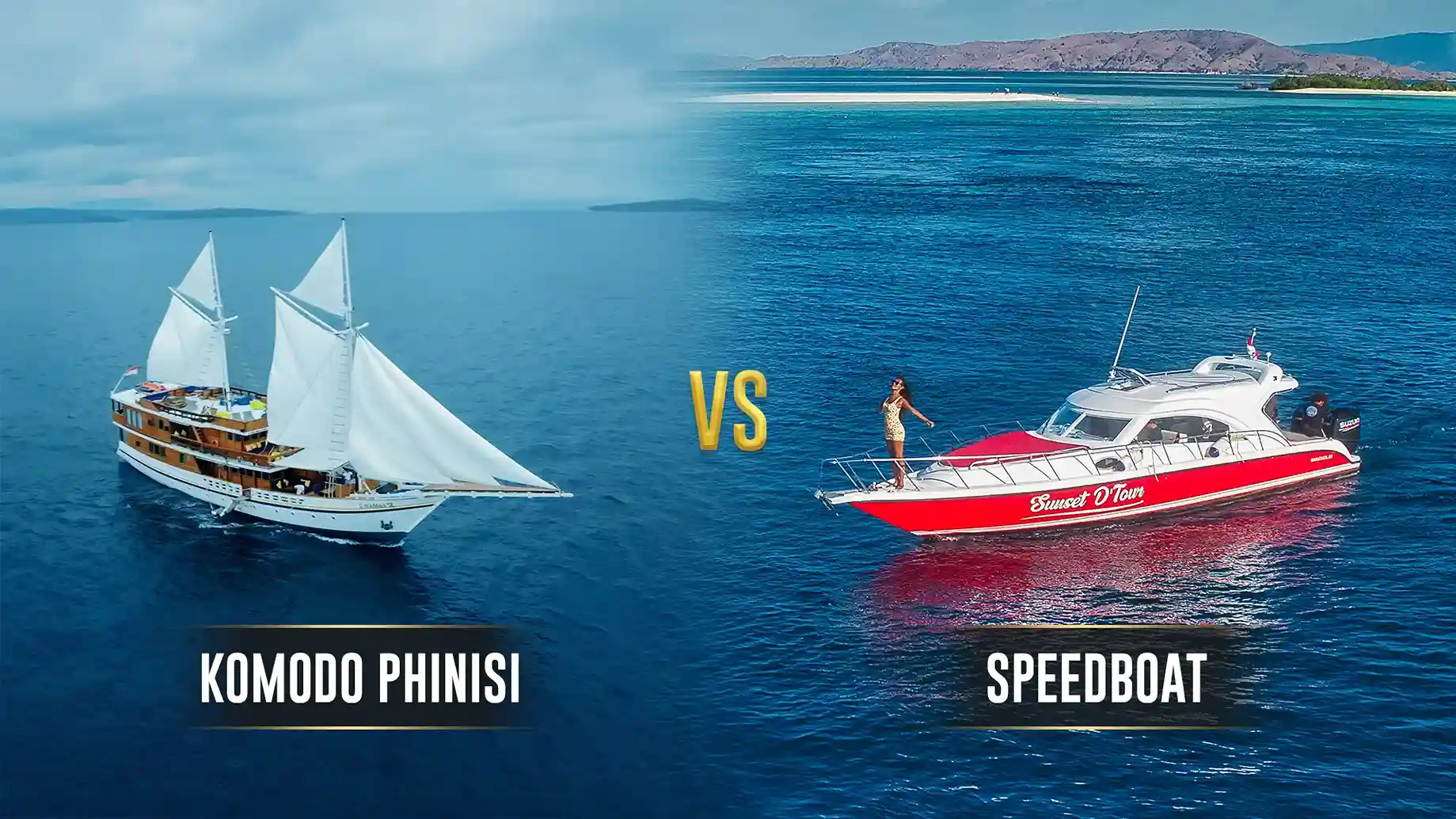 Komodo Phinisi vs Speedboat | Komodo Luxury