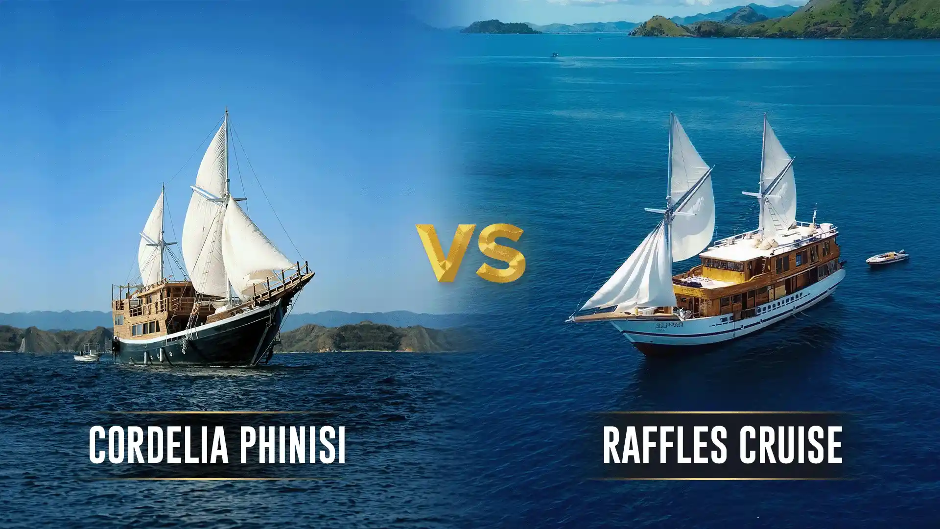 Cordelia Phinisi vs Raffles Cruise | Komodo Island Tour | Komodo Luxury
