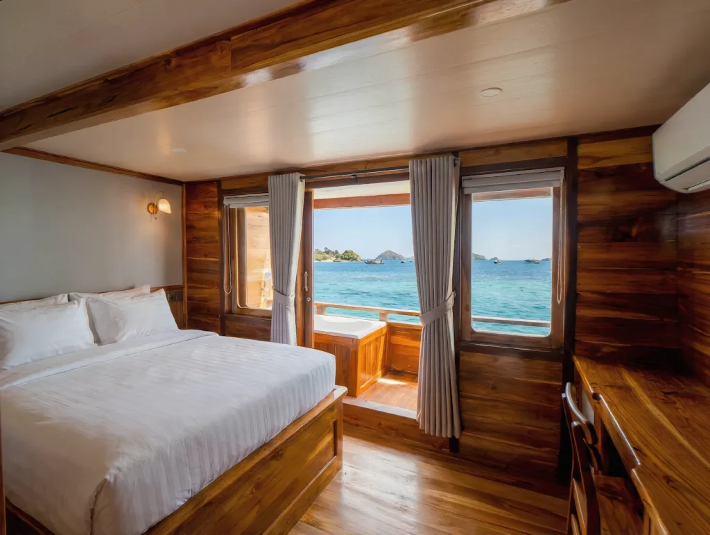 Suite Cabin 1 Naturalia Cruise Phinisi Boat Charter | Komodo Tour | Komodo Luxury