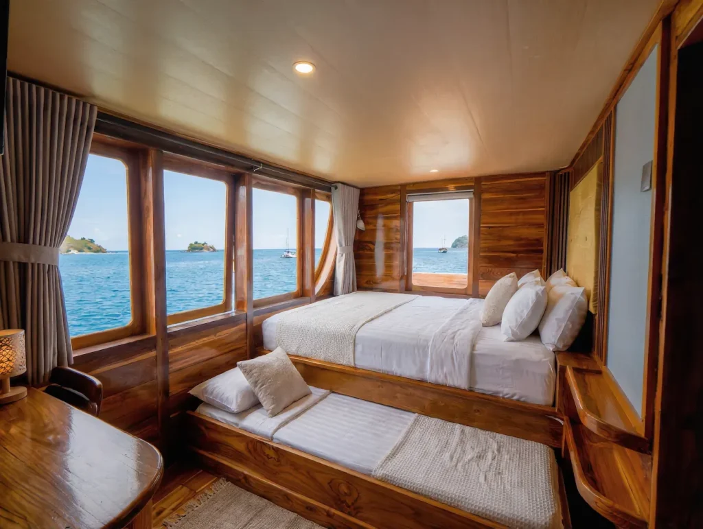 Suite Cabin 2 Naturalia Cruise Phinisi Boat Charter | Komodo Tour | Komodo Luxury